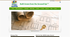 Desktop Screenshot of legacygreenbuilders.com